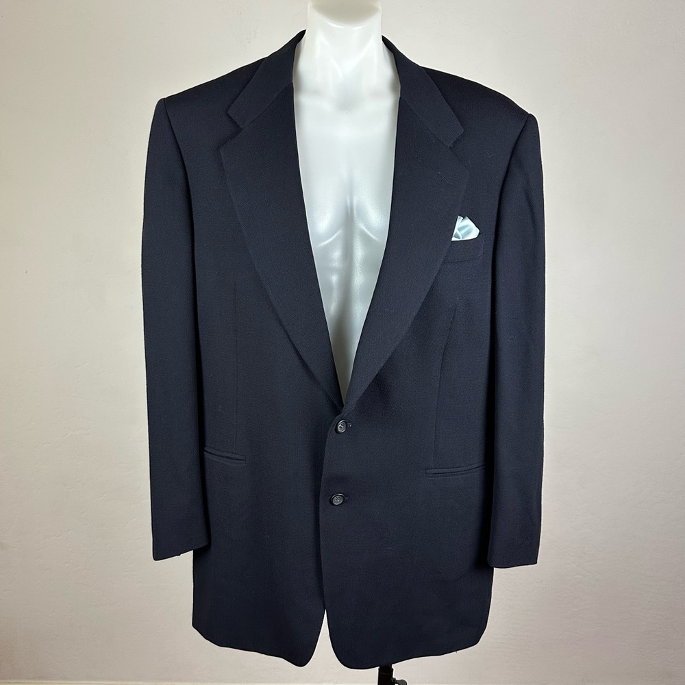 Canali Soft Textured Sport Jacket in Navy